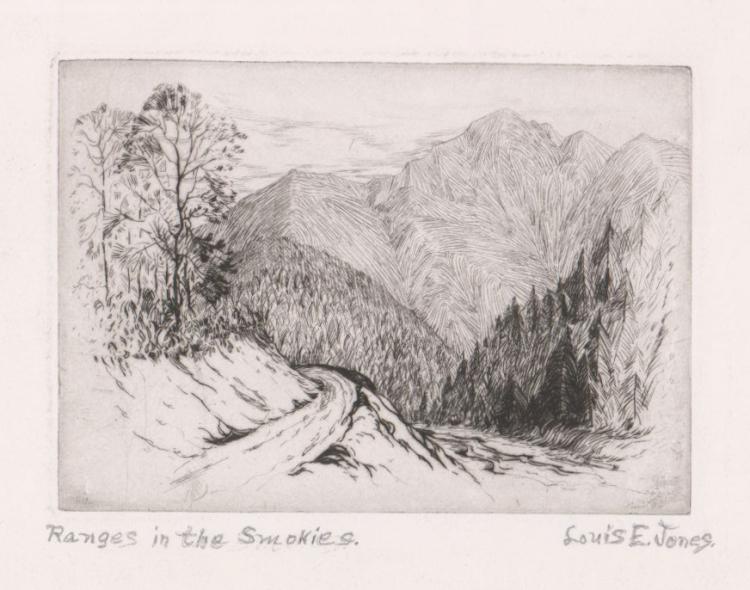 louis e jones etching · Grant Zahajko Auctions, LLC · 2018-04-07 Louis E. Jones comparable auction result: louis e jones etching