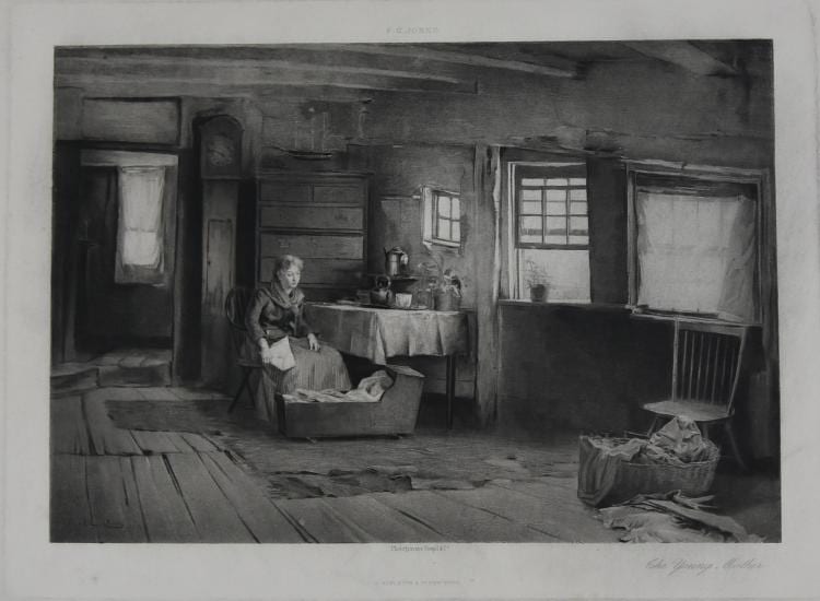 Frederik Christian (1826) Lund comparable auction result: f c jones photogravure gropil co dappleton co ny the young mother