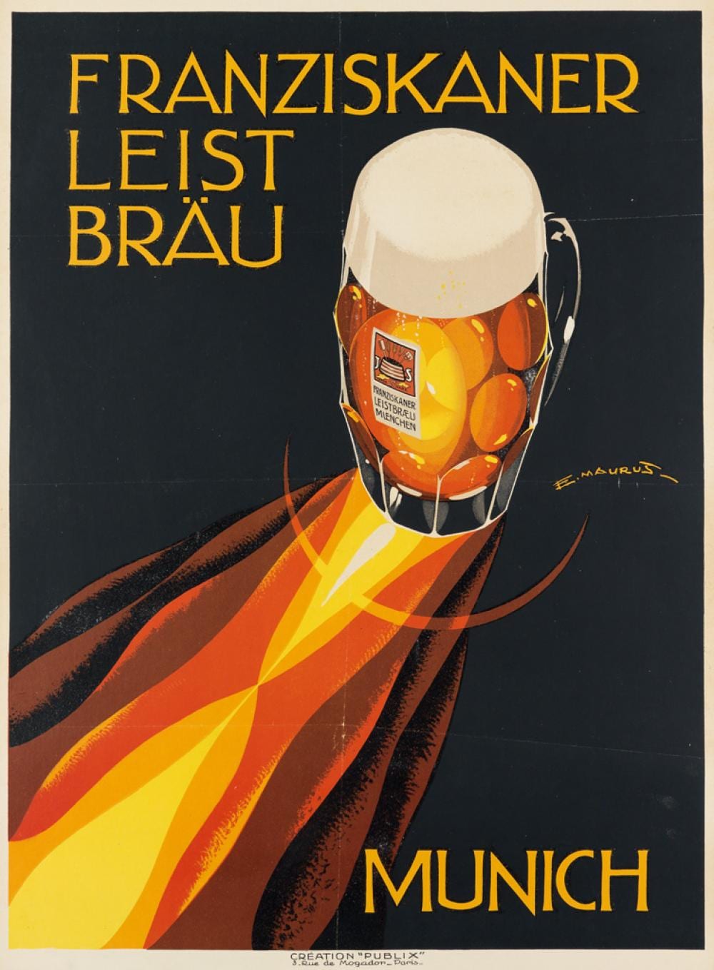 Edmond Maurus comparable auction result: edmond maurus dates unknown franziskaner leist br u munich circa 1930s 31x22 inches 78x57 cm publix paris