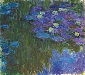 Claude Monet (1840-1926) - Nymphéas en fleur comparable sale