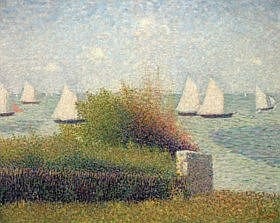Georges Seurat (1859-1891) - La rade de Grandcamp (Le port de Grandcamp) comparable sale