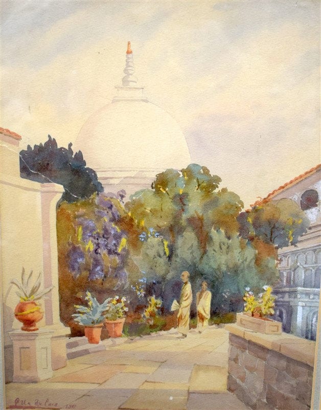 Ella DuCane comparable auction result: ella du cane 1874 1943 framed watercolour signed dated 1902 figures in a landscape 30 cm x 22 cm