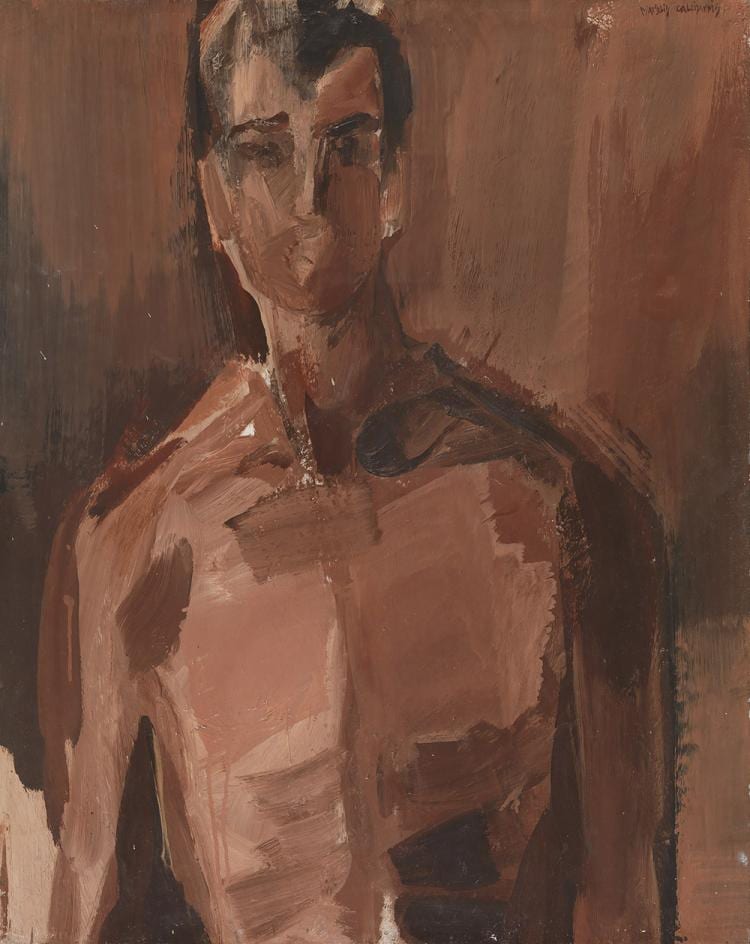 Manolis Calliyannis comparable auction result: manolis calliyannis greek 1923 2010 etude pour homme