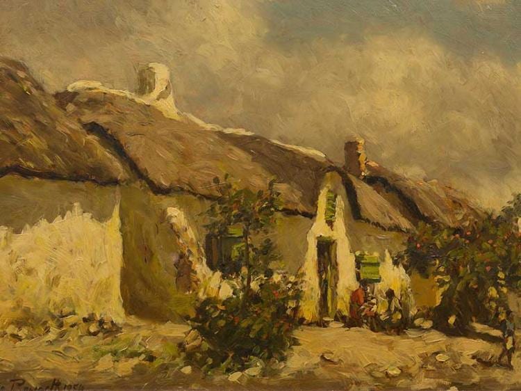 Ivanoia Roworth comparable auction result: ivanonia roworth sa 1880 1964 oil cape dutch cottages signed dated 1954 31 x 47