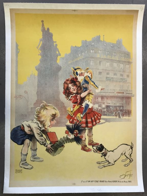 maurice neumont a la place clichy poster · Weiss Auctions · 2018-04-19 Maurice Neumont comparable auction result: maurice neumont a la place clichy poster