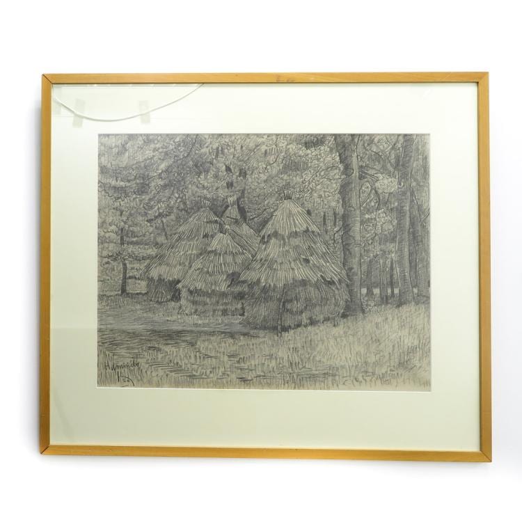 J. Lodeizen comparable auction result: drawing signed jan lodeizen