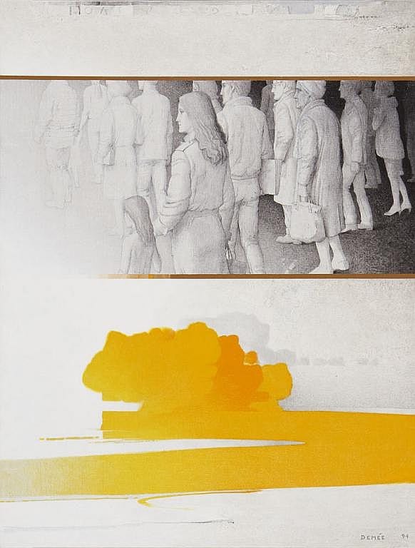 Luís Demée comparable auction result: lu s dem e mista sobre tela 116 x 88 5 cm