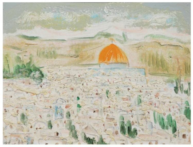 Manuel Capdevila Massana comparable auction result: manuel capdevila 1910 2006 jerusal n leo sobre tablex