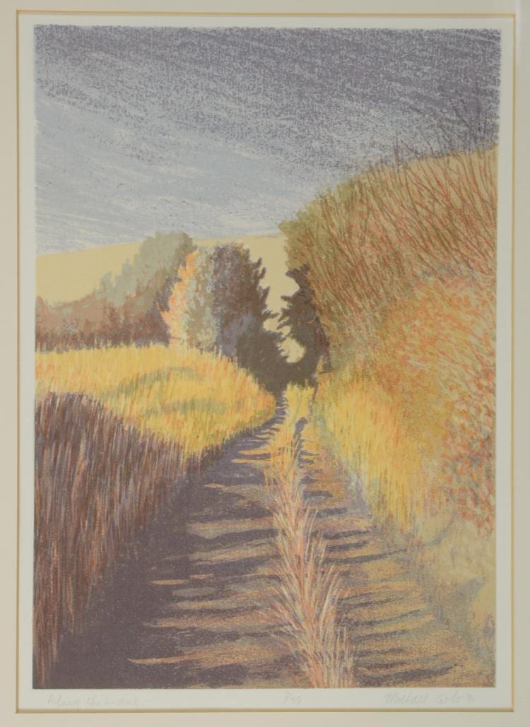 Michael Carlo comparable auction result: michael carlo b 1945 along the lane limited