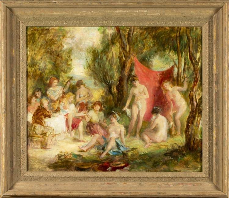 Paul Lewis Clemens comparable auction result: paul lewis clemens ca wi 1911 1992 oil on board
