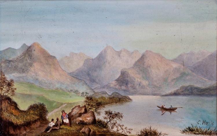 Charles Greville Morris comparable auction result: charles greville morris 1861 1922 picnick by the lake