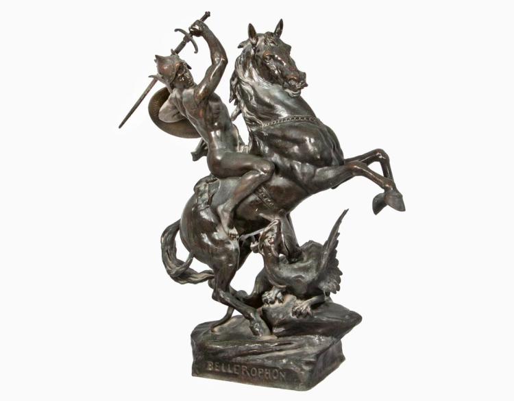 Emile Louis Picault (1833-1915), Bellerophon sold by Hammersite, lot 23672 — auction record photograph