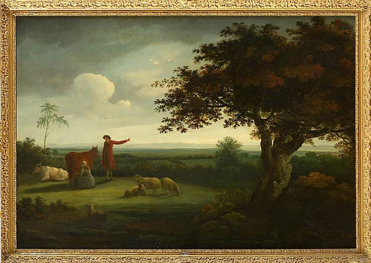 John Constable Early 19th Century Landscape Oil Painting sold by Worthington Galleries, lot 419 — auction record photograph