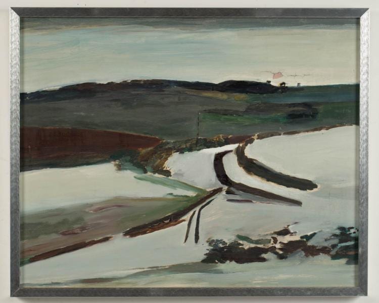 Ben Levene comparable auction result: ben levene british 1938 2010 abstract landscape painting