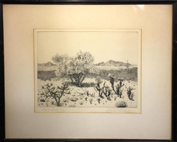 alfred rudolph signed etching desert springtime · Berner's Auction Gallery · 2018-04-26 Alfred R. Waud comparable auction result: alfred rudolph signed etching desert springtime