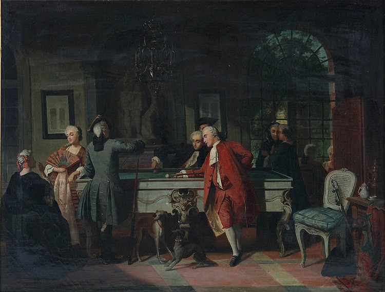 hector giacomelli 1822 1904 to be attributed to la partie de billiard canvas · Bernaerts Auctioneers · 2018-05-03 Hector Giacomelli comparable auction result: hector giacomelli 1822 1904 to be attributed to la partie de billiard canvas
