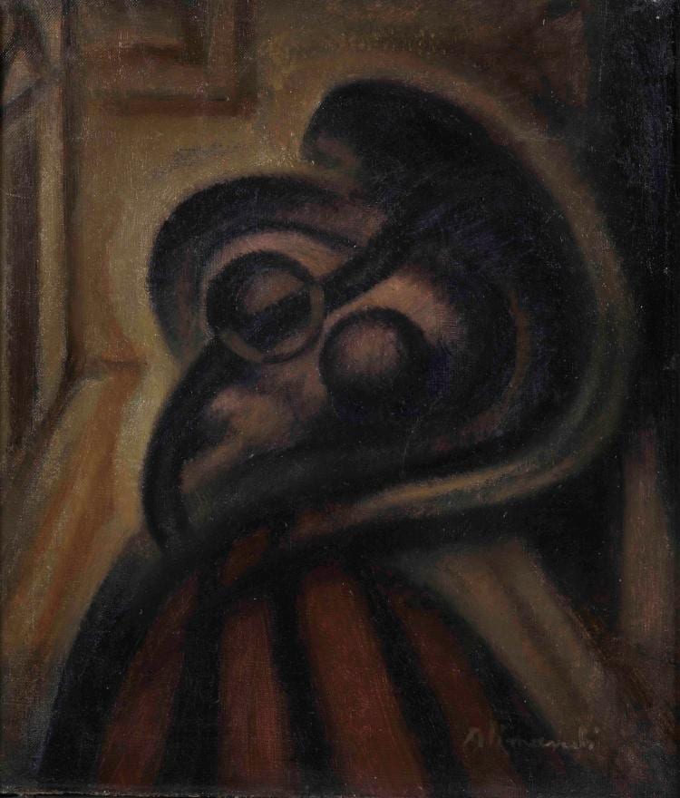 Enrico Allimandi comparable auction result: enrico allimandi 1910 1984 sensazione di forma femminile 1931