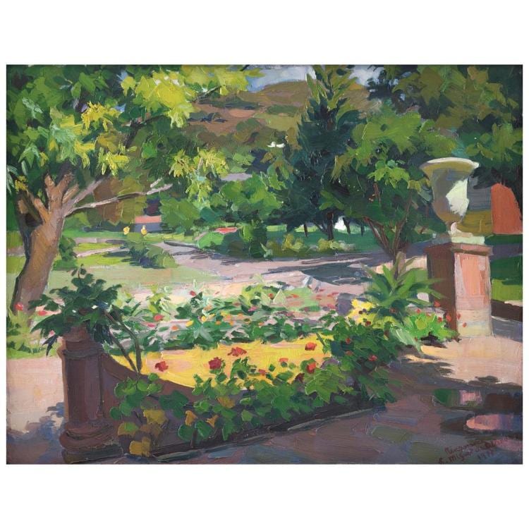 Juan Eugenio Mingorance comparable auction result: juan eugenio mingorance jard n en san miguel de allende m xico signed and dated 1971 oil on canvas 60 5 x 75 5 cm 23 8 x 29 7