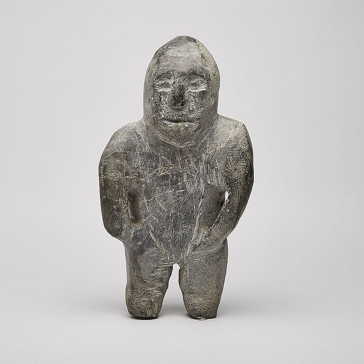 John Kavik comparable auction result: john kavik 1897 1993 standing figure stone 19 x 10 x 6 in 48 3 x 25 4 x 15 2 cm
