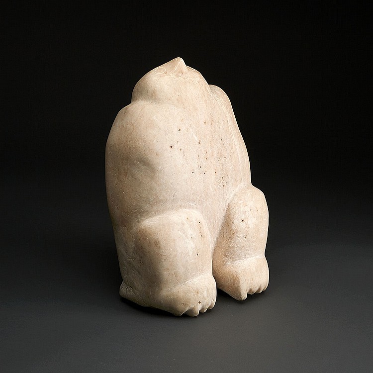 Latcholassie Akesuk comparable auction result: latcholassie akesuk 1919 2000 owl stone 18 x 10 x 7 in 45 7 x 25 4 x 17 8 cm