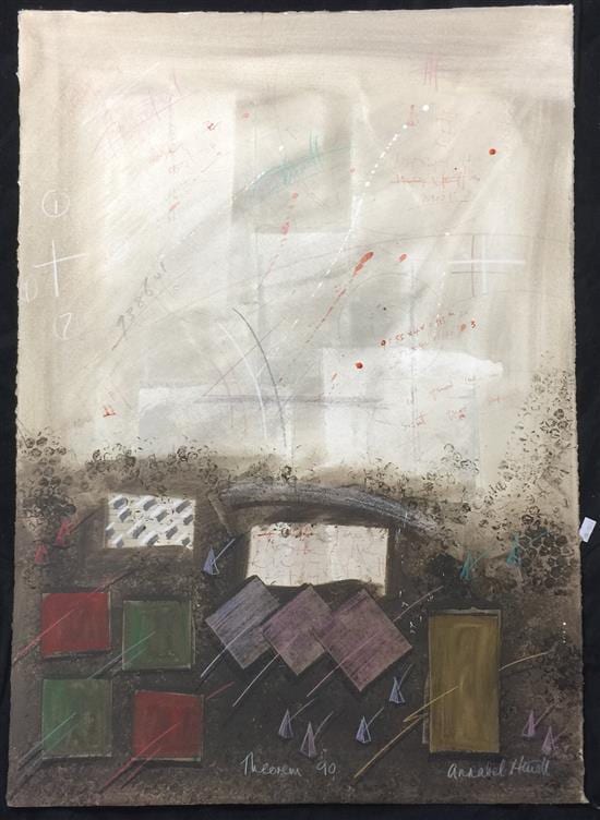 Annabel Hewitt comparable auction result: annabel hewitt b 1946 theorem 1990 mixed media on paper signed unframed theorem 1990