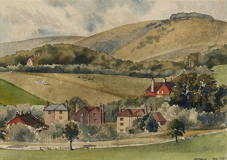 Frank Joseph Archer comparable auction result: frank joseph archer 1912 1995 the downs willingdon 1930