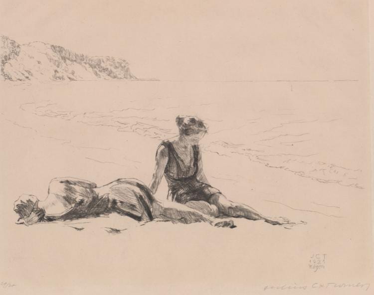 Julius Collen Turner comparable auction result: julius c turner signed etching