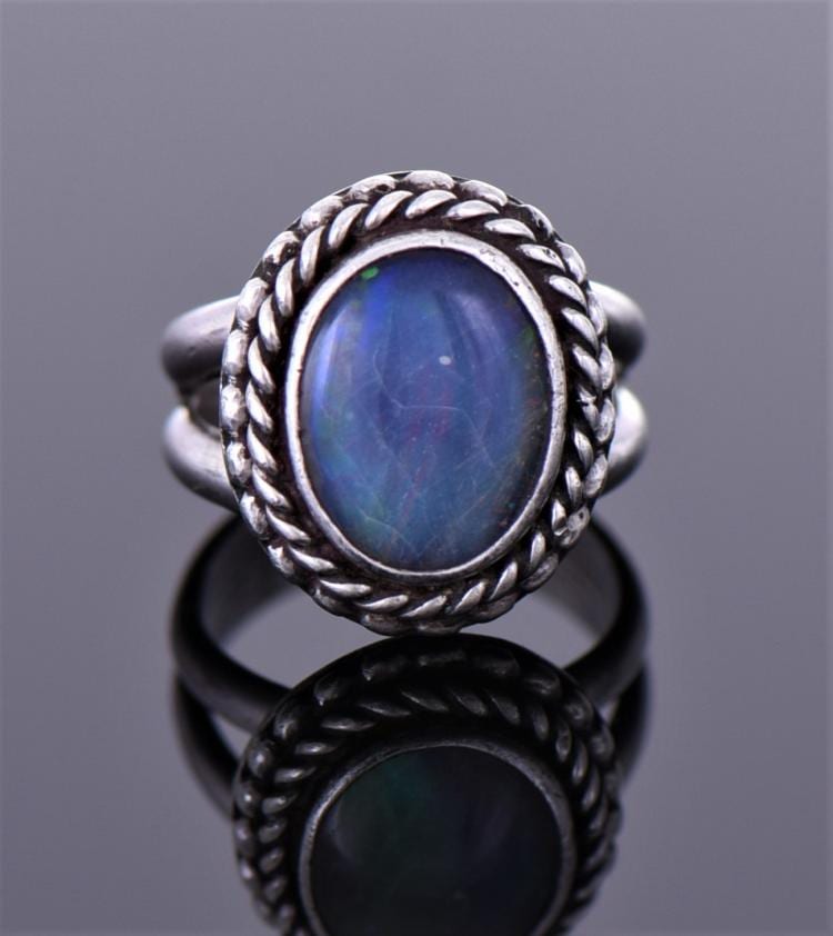 Lazar' Markovic Chidekel' comparable auction result: la blue black moonstone sterling silver ring