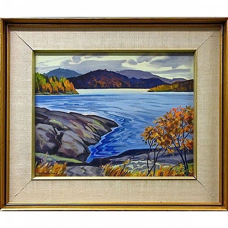 Paul F. Gauthier comparable auction result: paul f gauthier canadian 1937 from krafchik s point oil on masonite signed lower left titled to artist label verso inventory number 391 80 12 x 15 in 30 5 x 38 1 cm