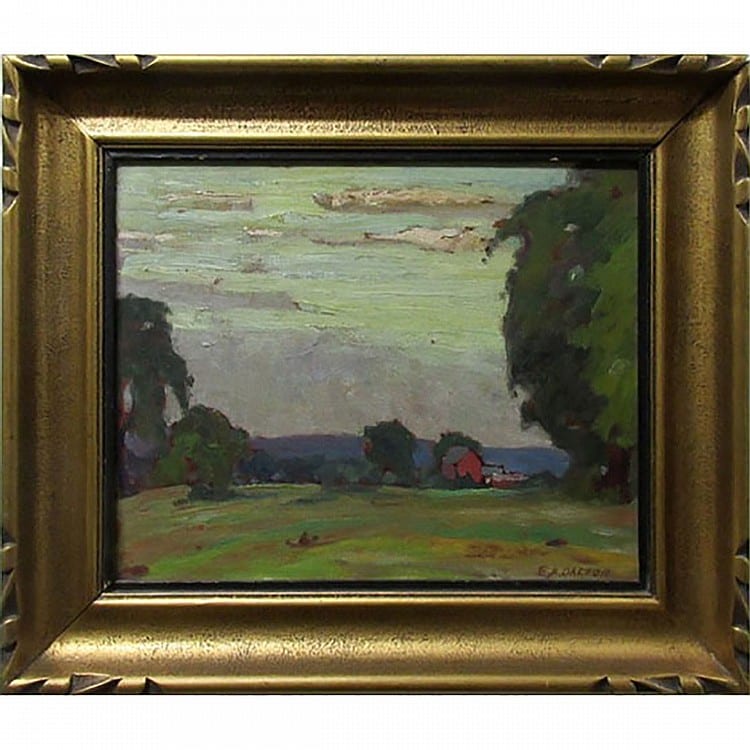 Ernest Alfred Dalton comparable auction result: ernest alfred dalton canadian 1887 1963 the green keeper s house weston golf club oil on panel signed lower right titled verso 8 5 x 10 5 in 21 6 x 26 7 cm