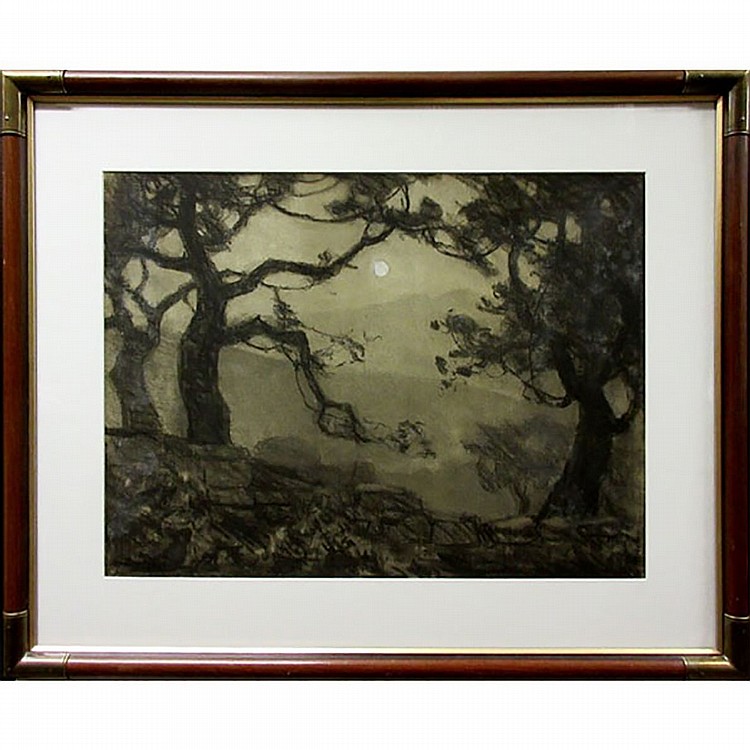 george agnew reid canadian 1860 1947 moonlit landscape pastel drawing signed and dated 1913 lower right sight 17 3 x 23 5 · Waddington's · 2018-05-10 George Agnew Reid comparable auction result: george agnew reid canadian 1860 1947 moonlit landscape pastel drawing signed and dated 1913 lower right sight 17 3 x 23 5