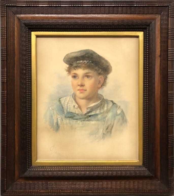 James (1816) Drummond comparable auction result: james drummond watercolor portrait of a boy