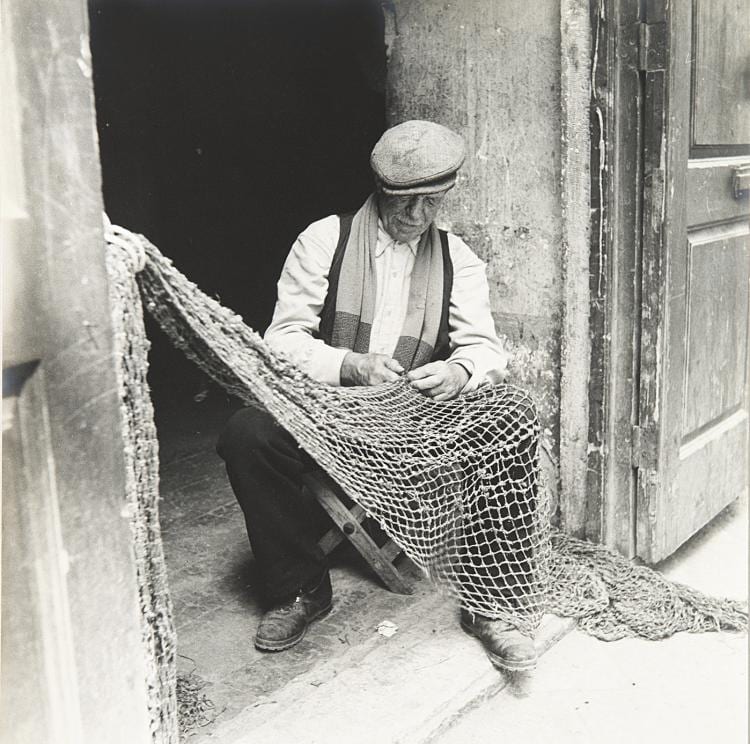 Mimmo Castellano comparable auction result: mimmo castellano 1932 vecchio pescatore anni 1960
