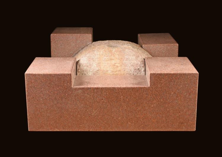 JESUS BAUTISTA MOROLES (American/Texas 1950-2015) A PINK GRANITE AND BRONZE WATER FOUNTAIN SCULPTURE, sold by Simpson Galleries, LLC, lot 188 — auction record photograph