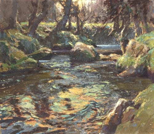 Stanley Horace Gardiner comparable auction result: stanley horace gardiner british 1887 1952 a cornish stream signed and inscribed verso oil on canvas 41cm x 46cm