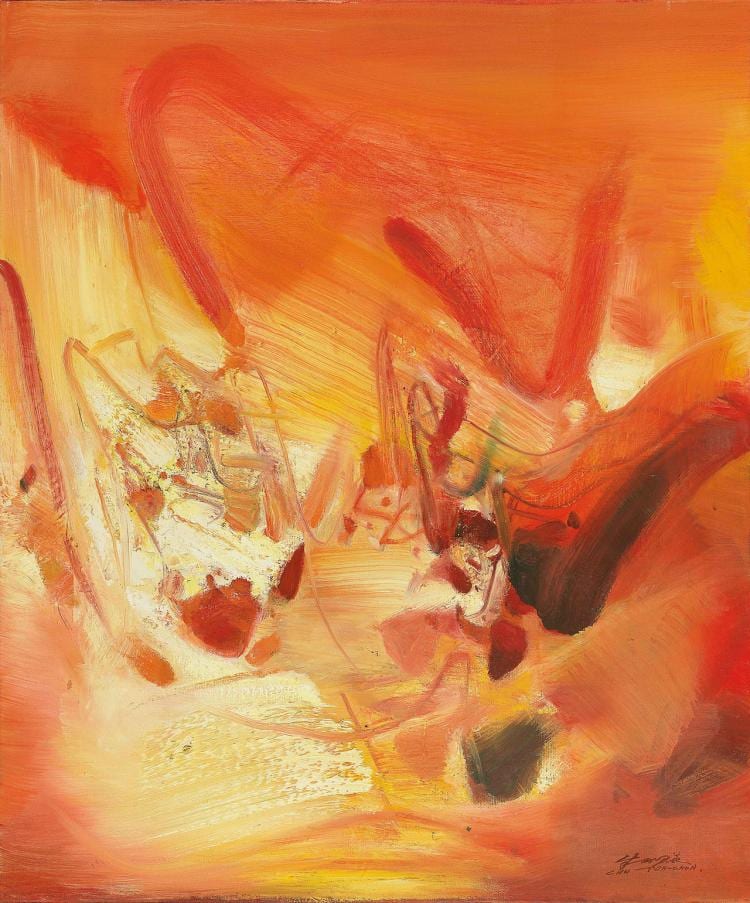 Chu Teh-Chun (CHINESE-FRENCH, 1920 - 2014) 朱德群 comparable sale
