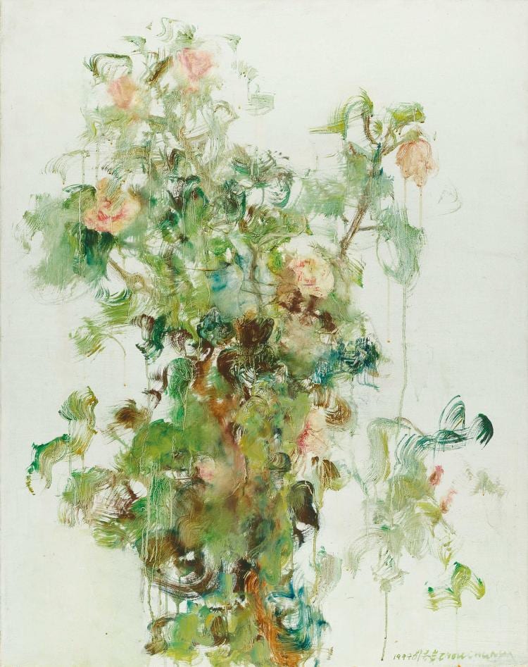 Zhou Chunya (CHINESE, B. 1955) 周春芽 comparable sale