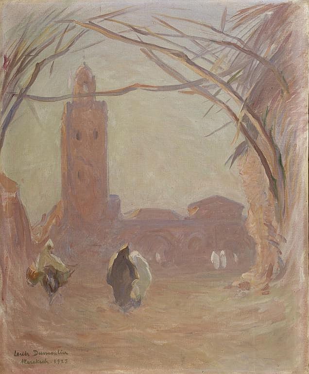 Louis (1860) Dumoulin comparable auction result: louis dumoulin 1860 1924 marrakech huile sur toile sign e situ e et dat e 1923 en bas gauche 70 x 56 cm