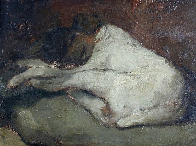 August Willem van Voorden comparable auction result: august willem van voorden 1881 1921 the artist s dog signed and dated 1903 up