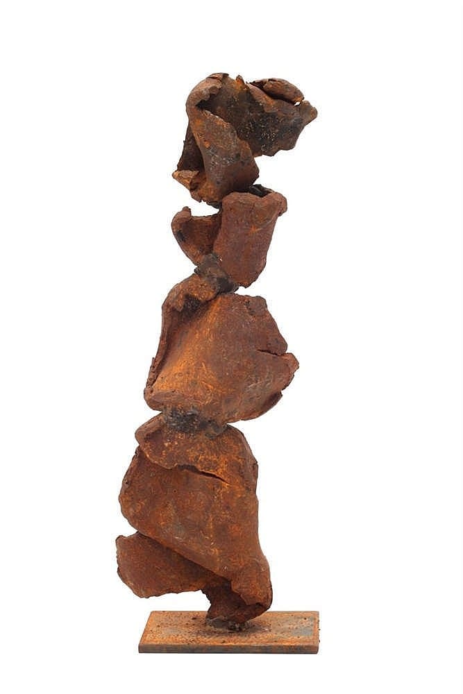 Theo Niermeijer comparable auction result: theo niermeijer 1940 2005 a cortensteel sculpture column untitled signed