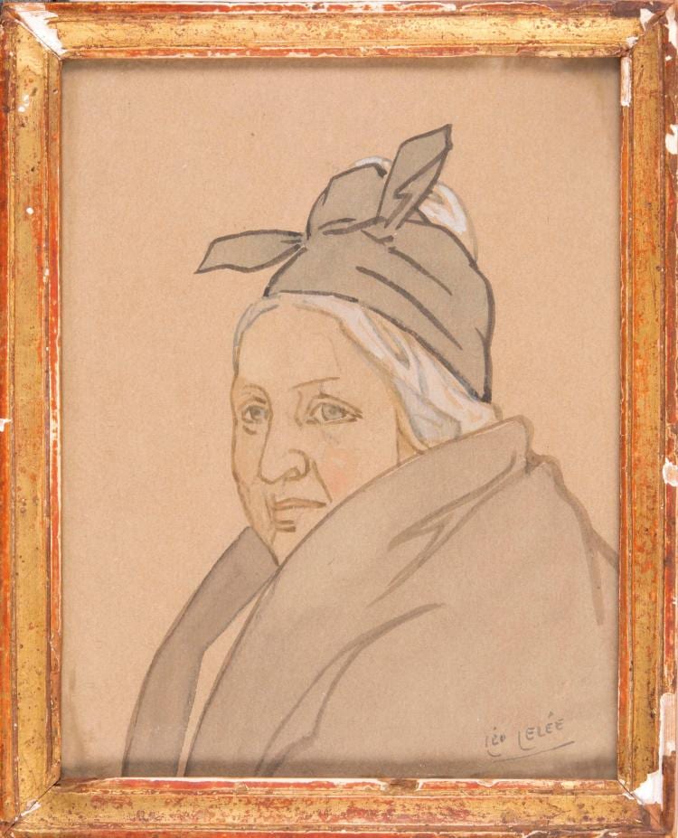 Léo Lelée comparable auction result: l o lel e 1872 1947 vieille dame proven ale