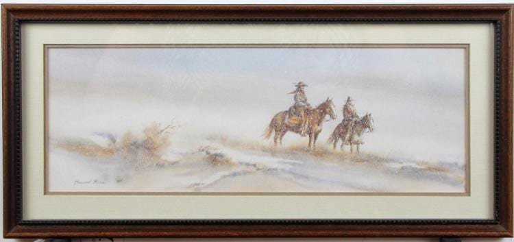 Howard Rees comparable auction result: howard rees 6x14 wc looking for a stray