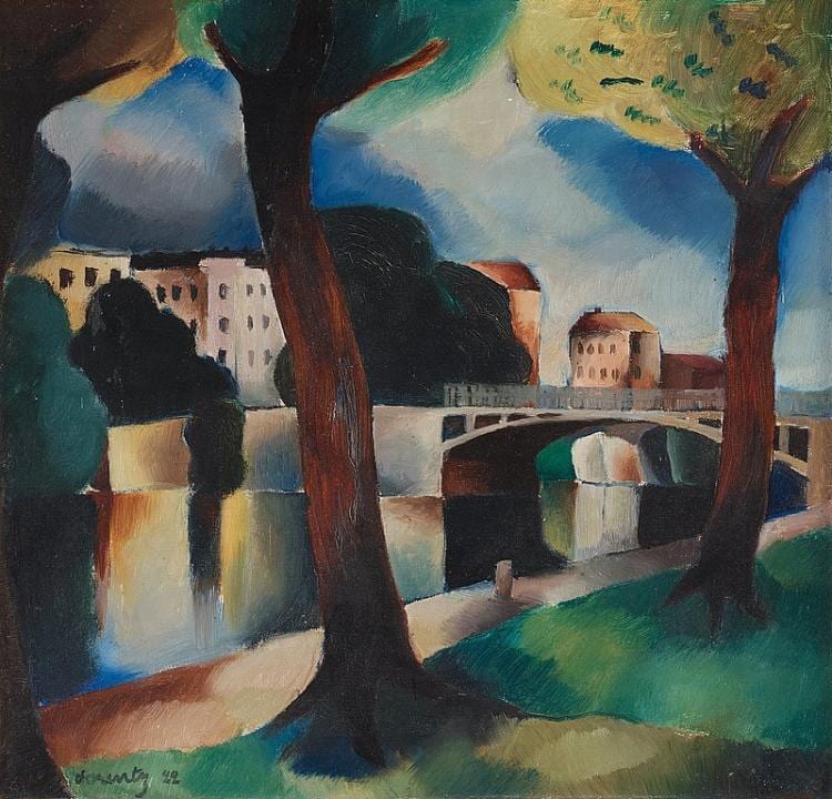 Waldemar Lorentzon comparable auction result: waldemar lorentzon city view