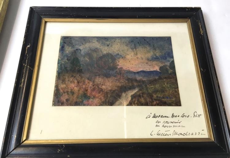 Lucien Madrassi comparable auction result: framed artwork signed madrassi