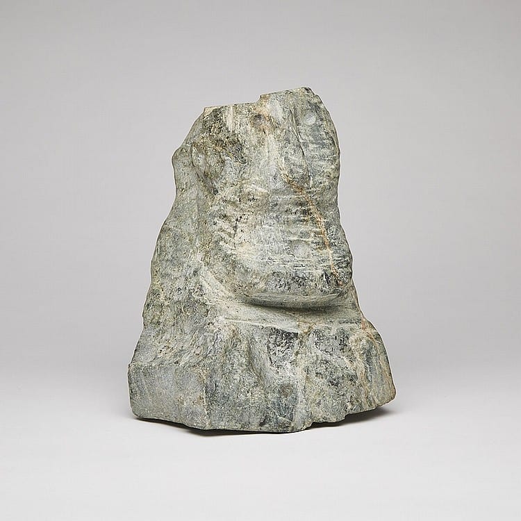 Elizabeth Nutaraluk Aulatjut comparable auction result: elizabeth nutaraluk aulatjut 1914 1998 self portrait stone 10 5 x 5 5 x 8 in 26 7 x 14 x 20 3 cm