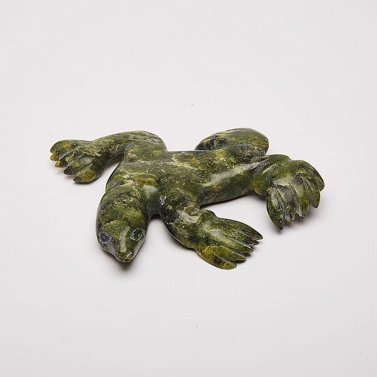 Koomwartok Ashoona comparable auction result: koomwartok ashoona 1930 1984 spirit creature stone 1 x 7 x 6 5 in 2 5 x 17 8 x 16 5 cm