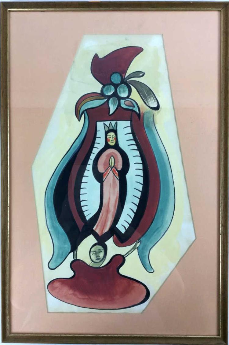 Paul Coze comparable auction result: paul coze original watercolor guadelupe