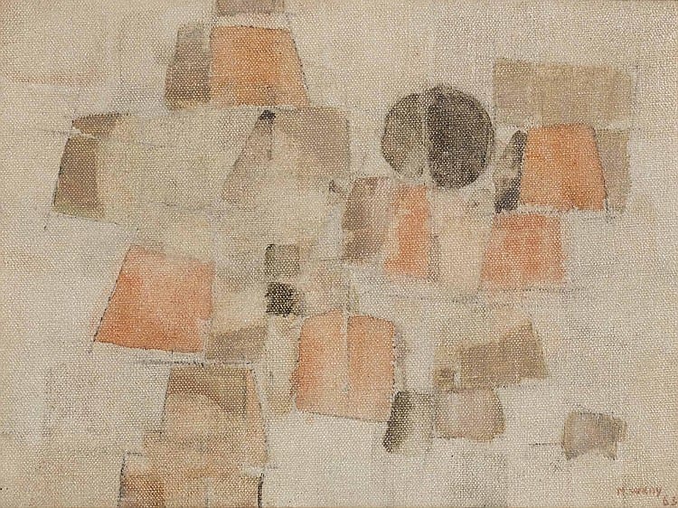 Marthe Wéry comparable auction result: marthe w ry 1930 2005 sans titre 1963 huile sur toile sign e et dat