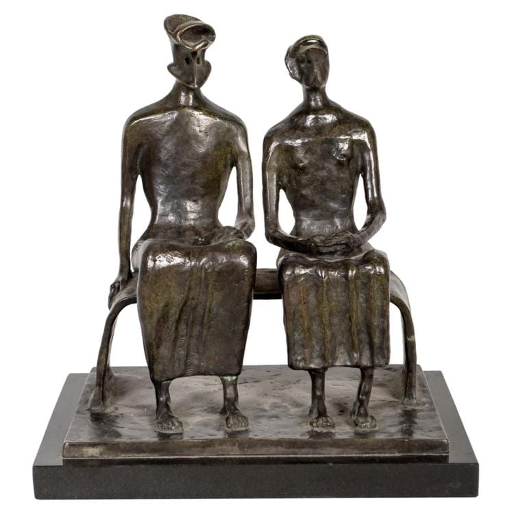 Henry (1839) King comparable auction result: henry moore king queen