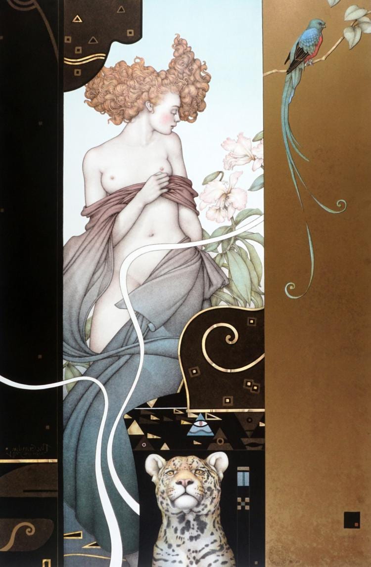 Michael Parkes Secret Garden Lithograph sold by Amero Auctions, lot 109 — auction record photograph